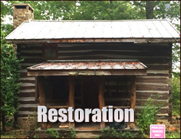 Historic Log Cabin Restoration  Fairfax County, Virginia
